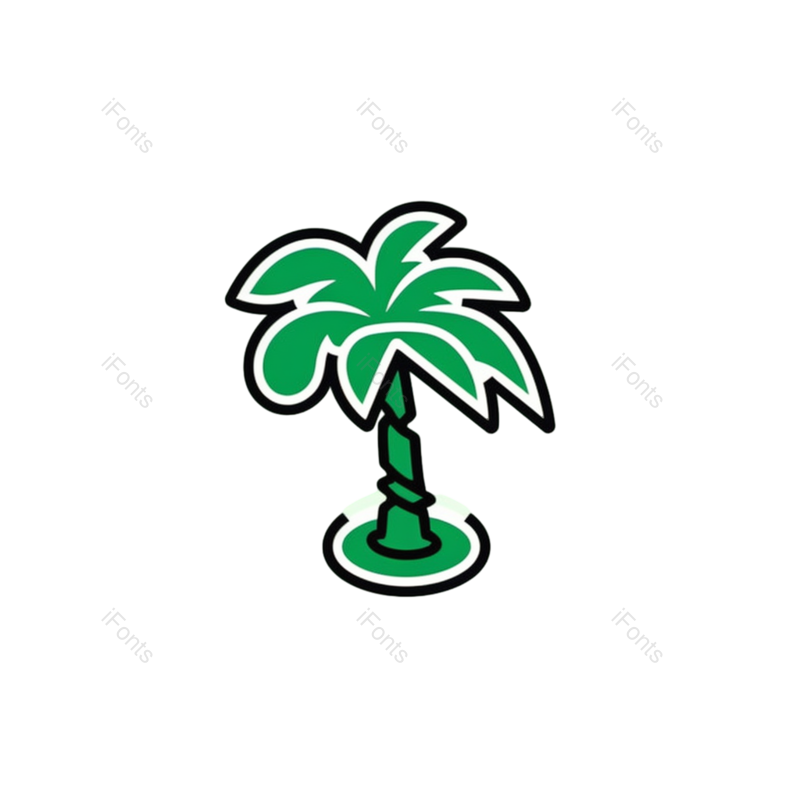 图标图片,元素元素,树叶PNG,椰子树免抠素材